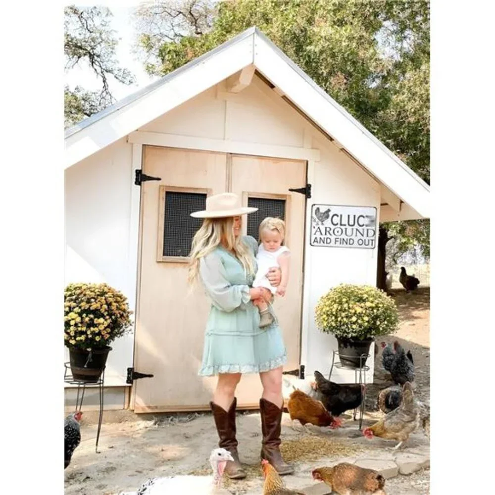 Funny Chicken Cluck Around and Find Out Tin Sign for Home Farm Chicken Coop